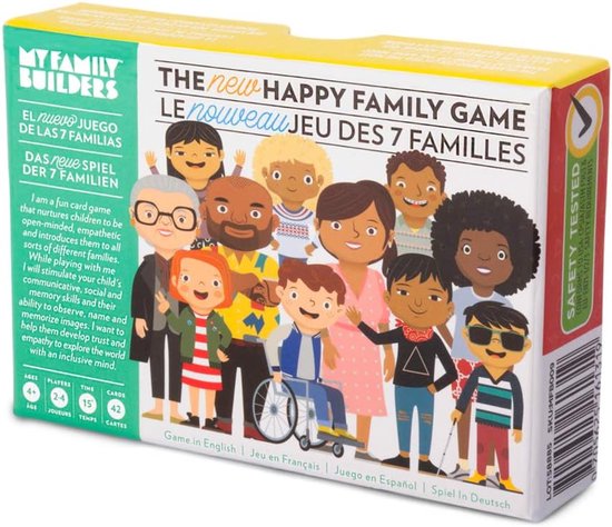 The New Happy Family Game - Engelstalig - Diversiteit - Inclusiviteit - Vanaf 4 jaar -2 tot 4 spelers - 15 minuten speeltijd