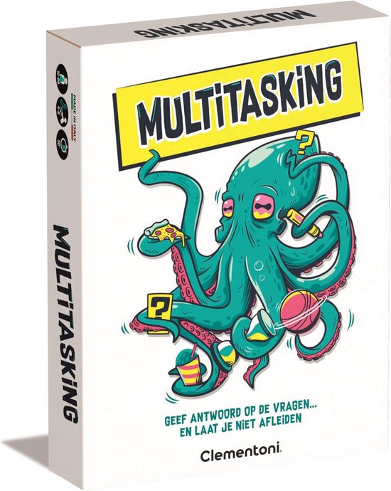 Clementoni - Multitasking - Gezelschapspel - Kaartspel - Familiespel - Klein cadeau - Vanaf 12 jaar