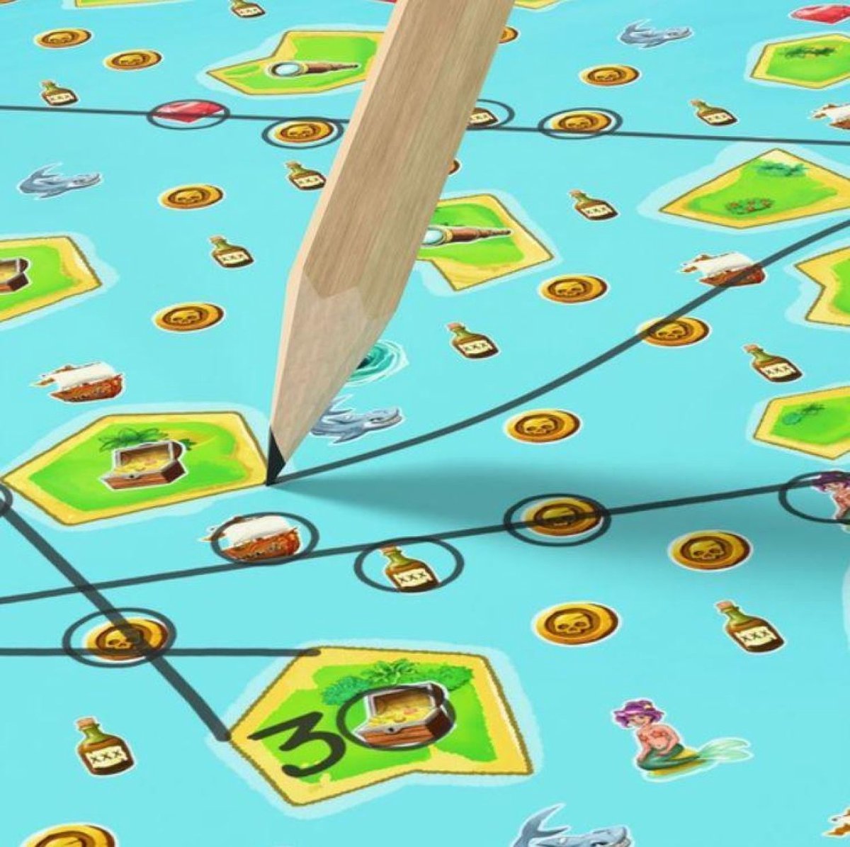 Haba piratenspel Pencil Pirates - avontuurlijk tekenspel voor kinderen.