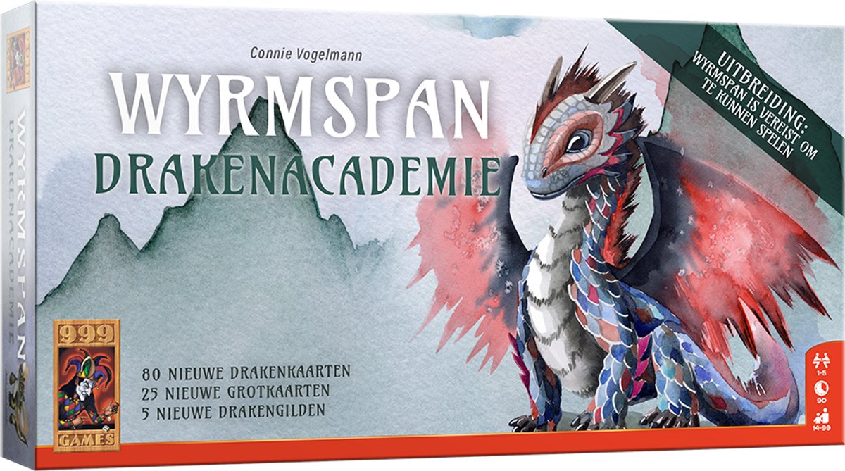999 Games - Wyrmspan: Drakenacademie - Ontmoet nieuwe draken, grotten en drakengilden in deze uitbreiding op Wyrmspan!