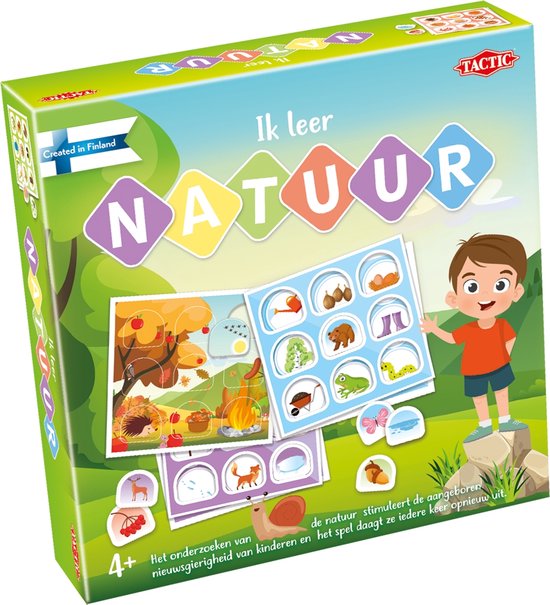 Tactic Ik Leer: Natuur – Bordspel – Educatief – Leerzaam Spel over Seizoenen en Natuur – 2 tot 4 Spelers – Vanaf 4 Jaar