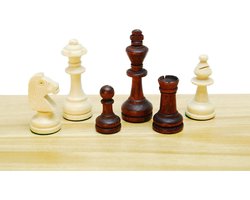 HOT Games Schaaks.Staunt.3 Hout Bl/Br.L+V 76mm Kis.