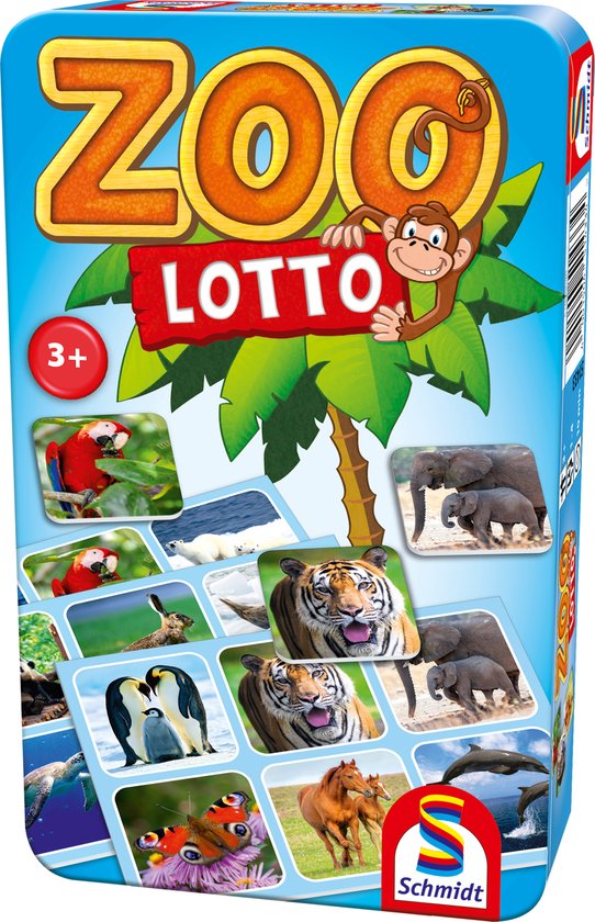 Schmidt® - Zoo Lotto - Kinderspel - Educatief geheugenspel met dieren - vanaf 3 jaar - 1-4 spelers