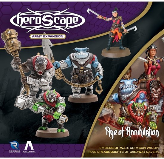 Heroscape Crimson: Widow and Dreadnoughts of Caraway Cavern - Army Expansion - Uitbreiding - Engels