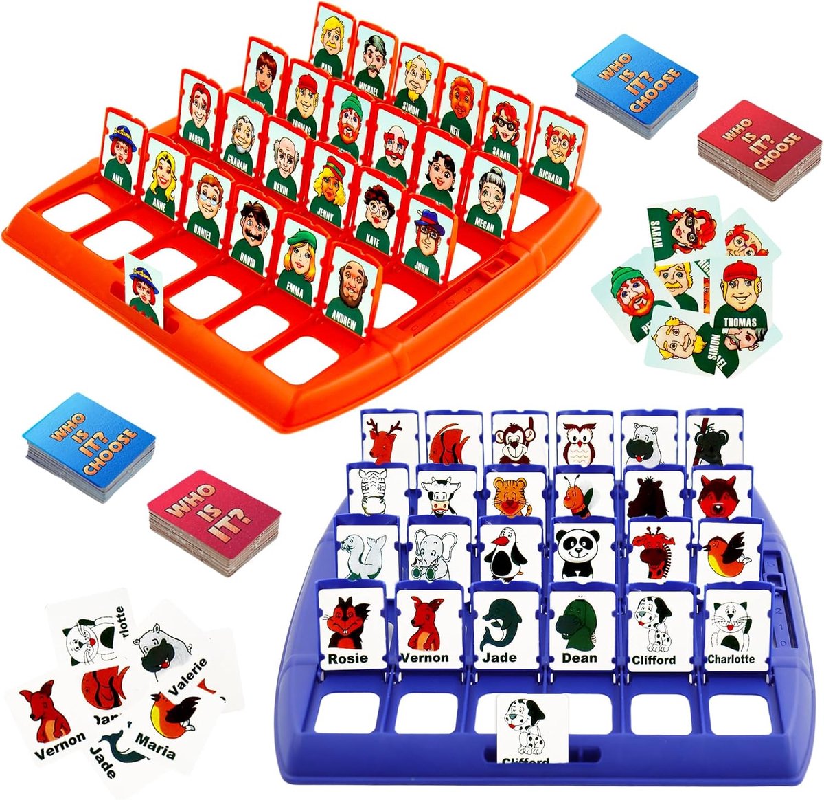 SnelShoppen - Wie is het Grappig Raadspel Bordspel voor Familie, Kinderen, Ouders en Feest, Gezellig Samen Spelen, Leerzaam, 2-4 Spelers, Engelse Vers