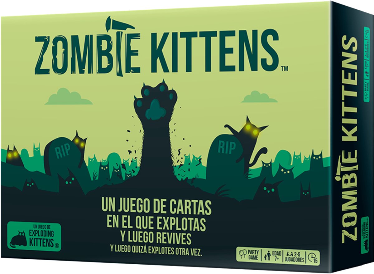 Asmodee Zombie Kittens, Bordspel, Strategie, 7 jaar, 15 min, Familiespel
