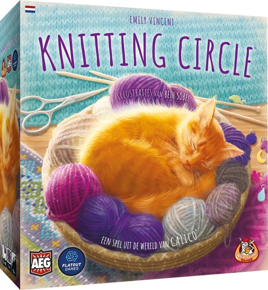 White Goblin Games - Knitting Circle - familiespel - 1 tot 4 spelers - 30 minuten - Vanaf 10 jaar