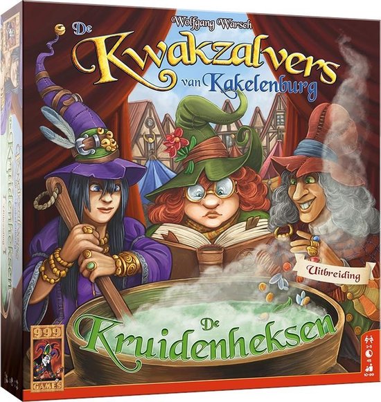 Uitbreiding — 999 Games - Bordspel - De Kwakzalvers van Kakelenburg: De Kruidenheksen