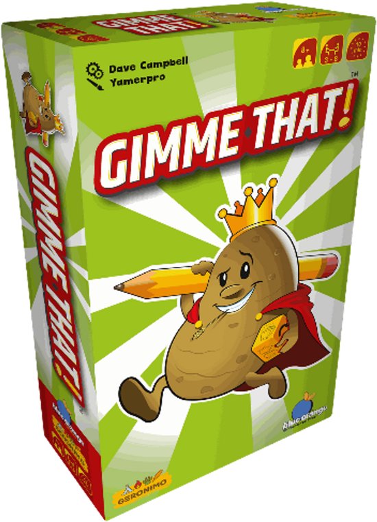 Gimme That - GERONIMO GAMES - PARTY SPEL - VANAF 8 JAAR OUD - VAN 3 TOT 8 SPELERS