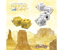 White Goblin Games - Railroad Ink (Goudgele versie) - Dobbelspel - 1 tot 4 spelers - Roll & Write - Puzzelspel - Voor de hele familie