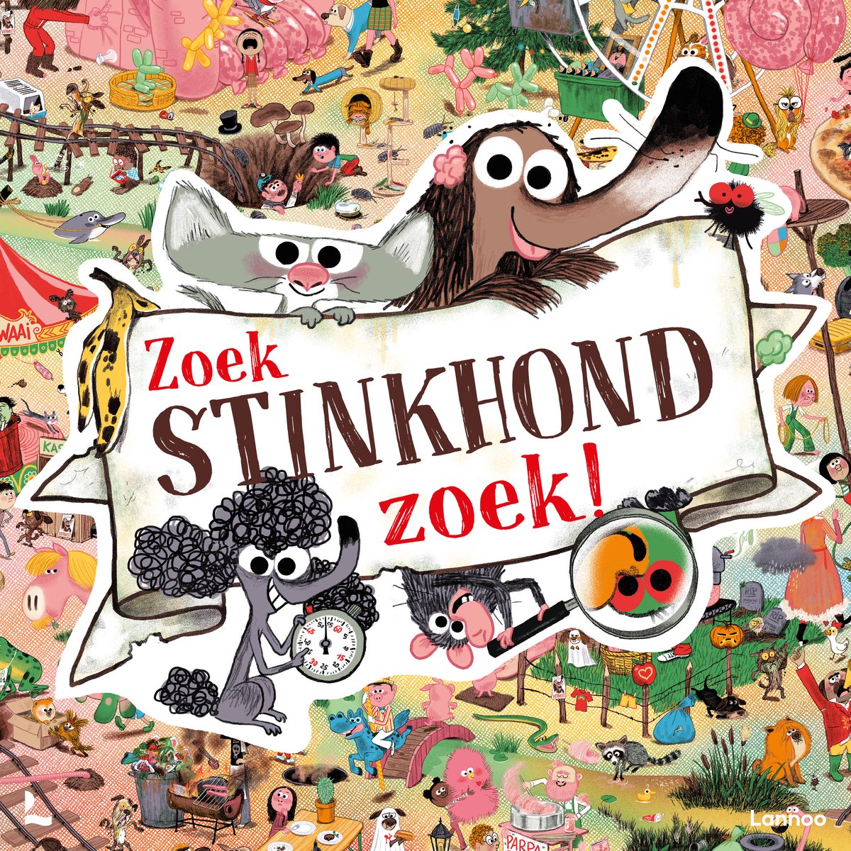 Terra Lannoo bordspel Stinkhond zoekspel voor kinderen en familie.