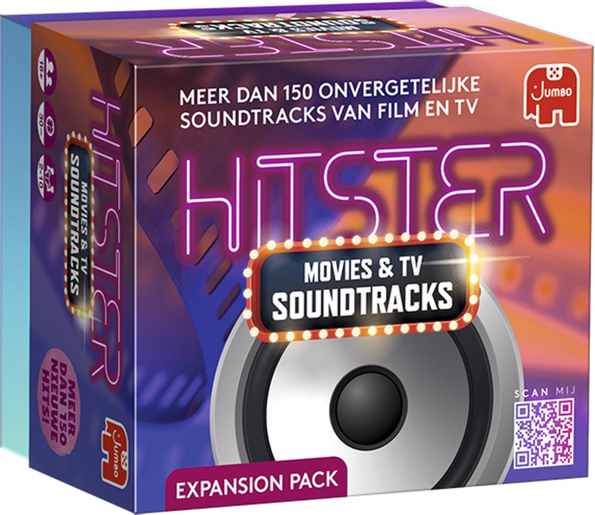 Jumbo - Hitster – Movies & TV Soundtracks - Uitbreidingsset - Partyspel - Actiespel