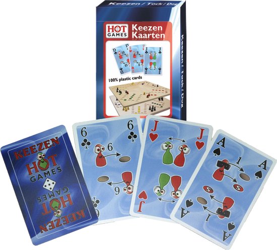 HOT Games - Keezen kaartspel - 100% plastic