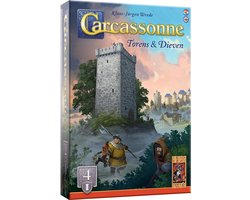 999 Games - Carcassonne: Torens & Dieven - Uitbreiding 4 - Nieuwe Versie - NL - EN