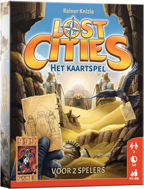 999 Games - Lost Cities - Het Kaartspel - Strategisch kaartspel - Tactisch spel - Voor 2 spelers - vanaf 10 jaar - Gezelschapsspel