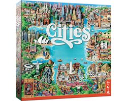 999 Games - Cities - Bordspel - Strategische uitdagingen in bekende steden - Familiespel - Gezelschapsspel