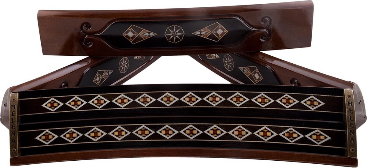 Rummy Speelset Handgemaakte Ovale - Bordspel - Okey Takimi - Okey - Luxe uitgave - Inclusief Tas