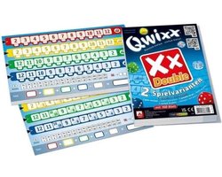White Goblin Games - Qwixx Dubbel - Dobbelspel - 2 tot 5 spelers - Voor de hele familie - uitbreiding - Extra scoreblokken met nieuwe uitdagingen