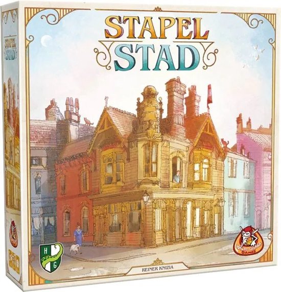 White Goblin Games - Stapelstad - familiespel - 2 tot 4 spelers - 45 minuten - Vanaf 8 jaar - 3D bouwspel