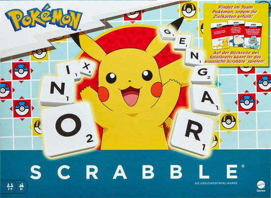 Mattel Games Scrabble Pokémon