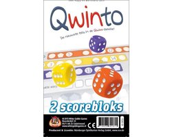 White Goblin Games - Qwinto Bloks (extra scorebloks) - Dobbelspel - 2 tot 6 spelers - Navulblok voor Qwinto - Eenvoudig en spannend - Urenlang speelplezier