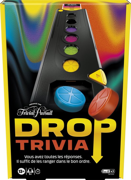 Hasbro Gaming Drop Trivia 15 min Bordspel Feest