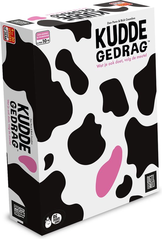 Megableu Kuddegedrag - Partyspel voor Grote Groepen - Grappig Familiespel Vanaf 10 Jaar - 4-20 Spelers - Denk als de Kudde of Krijg de Roze Koe