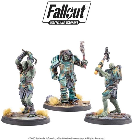 Ongeschilderd — Fallout: Wasteland Warfare - Super Mutants: Skirmishers - Uitbreiding - Modiphius Entertainment
