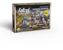 Fallout: Wasteland Warfare - Survivors: Washington Personalities - Uitbreiding - Modiphius Entertainment - Ongeschilderd