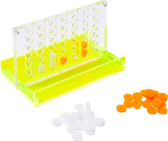 Sunnylife - Games Lucite Travel 4 Op Een Rij - Acrylaat Kunststof - Multicolor