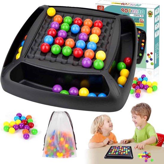 Ronte - Schaakbord dubbel duel en regenboogbal spel voor gezelschapsspellen