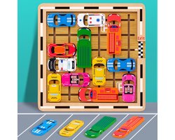 SnelShoppen - Mystooy Parkeerspelletjes, autospeelgoed met 120 niveaus, logicaspel voor kinderen van 3 tot 8 jaar, opbergspel, puzzel, bordspel, reiss