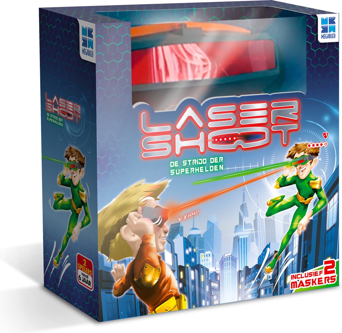 Megableu Laser Shoot - Spannend Actiespel voor Kinderen - Lasergame met Elektronische Bril - Vanaf 6 Jaar - Indoor & Outdoor