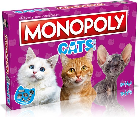 Winning Moves Monopoly Cats Edition - Engelstalig bordspel