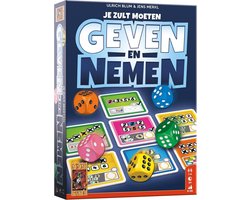 999 Games - Geven en Nemen - Dobbelspel - Uniek spelmechanisme - Met afwasbare kaarten en viltstiften - Familiespel - Gezelschapsspel - Klein cadeautje