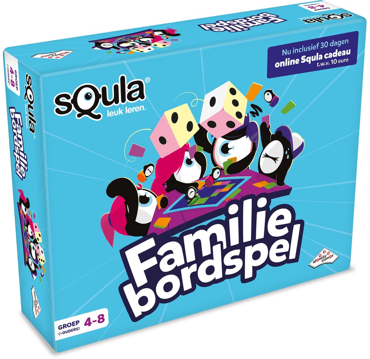 sQula Familiebordspel - Speel en leer met het hele gezin - Voor 2 tot 4 spelers vanaf 7 jaar