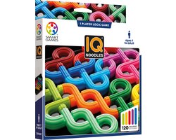 SmartGames IQ Noodles - Logisch Denkspel & Reispuzzel - 120 Opdrachten met Soft-Touch Knopen - Educatief Solospel - Vanaf 6 Jaar
