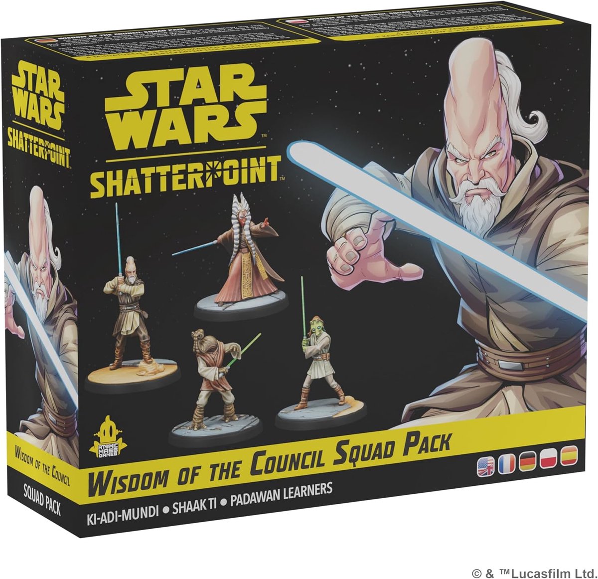 Shatterpoint Wisdom of The Council Squad Pack Star Wars - Miniatures are supplied unassembled and unpainted! - Tabletop Miniatures Game