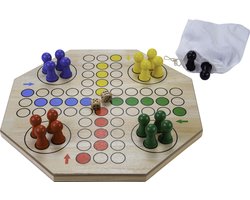 Longfield Ludo jumbo bordspel in colorbox 50x50x3 cm