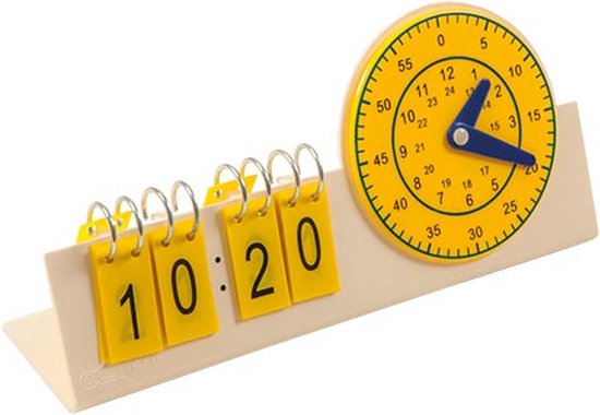 Educo Educatief speelgoed Ik leer Klokkijken 23cm - Leerlingenklok Analoog + Digitaal - Klok leren - Spelend leren - Educatief speelgoed 6 jaar