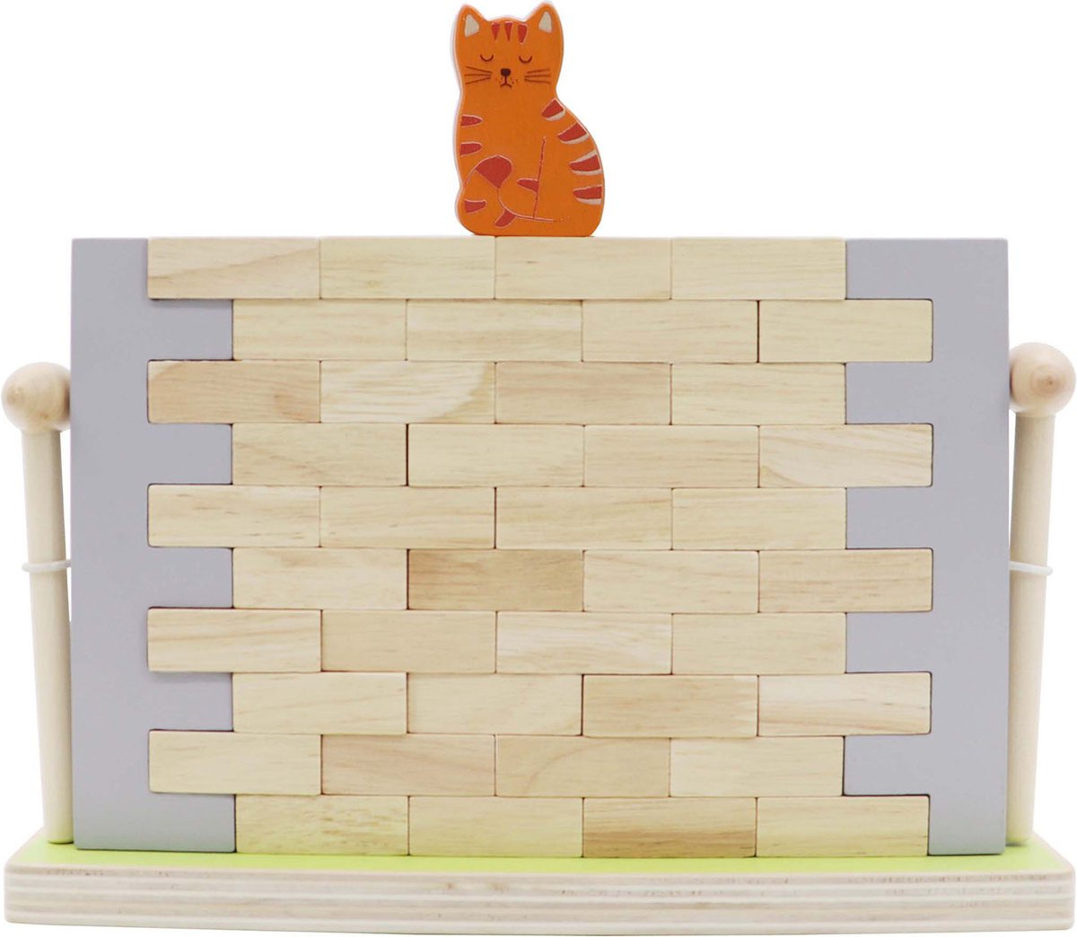 Lobbes houten balansspel blokken muur 44-delig kinderspel.