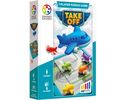 SmartGames Take Off - Logisch Denkspel & Reispuzzel - 60 Opdrachten met Vliegtuigen - Educatief Solospel voor Kinderen en Volwassenen - Vanaf 5 Jaar