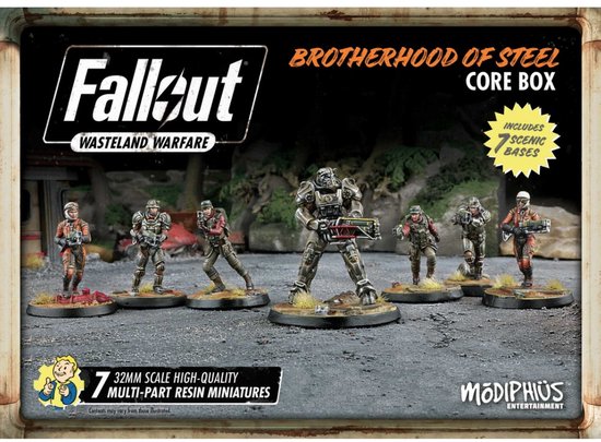 Fallout: Wasteland Warfare - Brotherhood of Steel Core Box - Uitbreiding - Modiphius Entertainment - Ongeschilderd