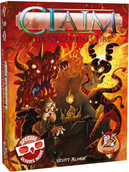 White Goblin Games - Claim Reinforcements: Fire - Kaartspel - 2 spelers - Tactisch kaartspel - Vanaf 10 jaar - Kaartspel met unieke facties