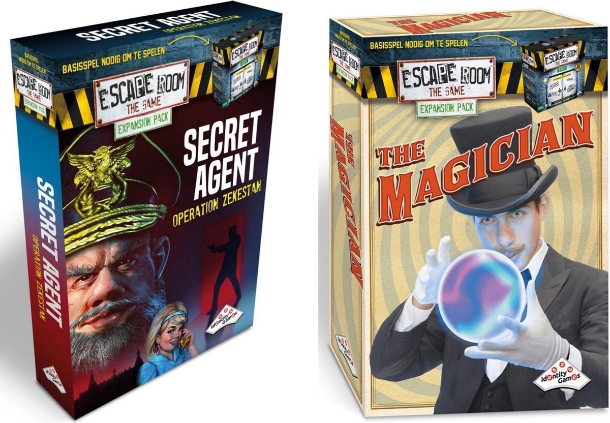 Uitbreiding Magician & Uitbreiding Secret Agent — Escape Room Uitbreidingsbundel - 2 Stuks