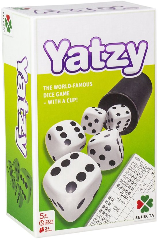 Tactic Yatzy – Dobbelspel – Klassiek Combinatiespel – Strategisch en Spannend – Familiespel – 2+ Spelers – Vanaf 5 Jaar