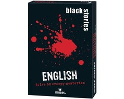 Moses Black Stories kaarten - Engelstalig raadspel voor feestjes