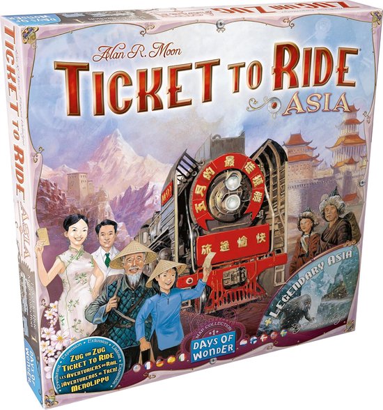 Ticket to Ride - Azië Uitbreiding voor 6 Spelers