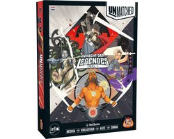 White Goblin Games - Unmatched: Gevecht der Legendes - expertspel - 2 tot 4 spelers - 20 minuten - Vanaf 10 jaar - Met de helden: Medusa, King Arthur, Alice en Sinbad