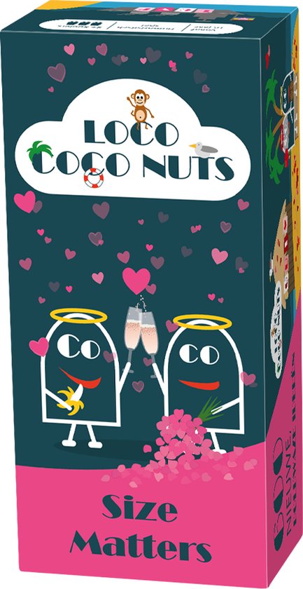 Geronimo Games - Loco Coco Nuts: Size Matters - Kaartspel - partyspel - 3+ spelers - Vanaf 16 jaar